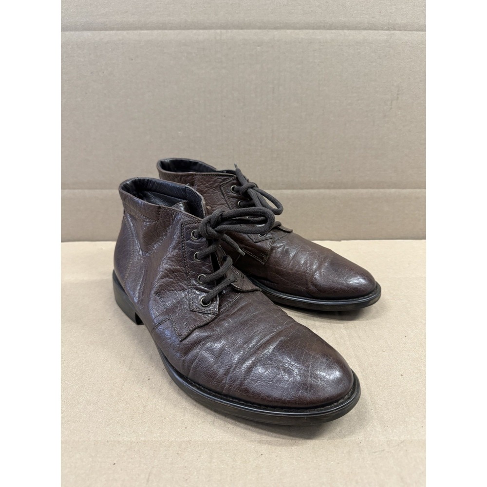 GEOX Terrance Mens Soft Brown Leather Waterproof Boots‎ Size 43